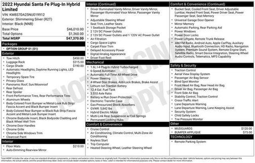 2022 Hyundai Santa Fe Plug-In Hybrid Limited