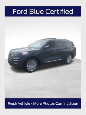 Stone Blue Metallic 2022 Ford Explorer Limited