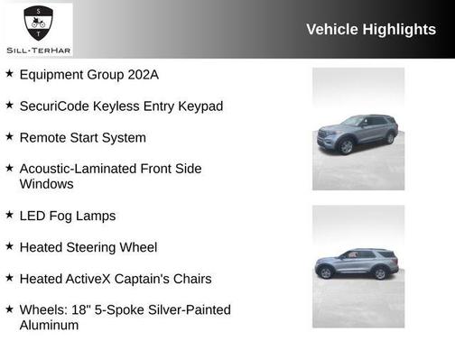 Iconic Silver Metallic 2023 Ford Explorer XLT