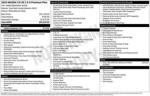 2023 Mazda CX-50 2.5 S Premium Plus Package