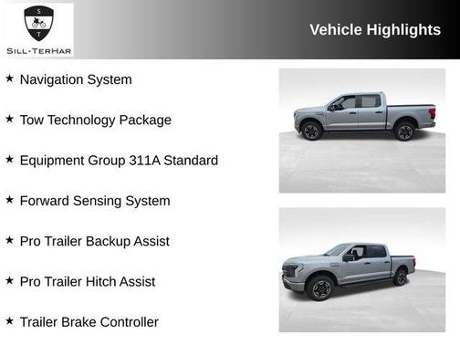 Silver Metallic 2023 Ford F-150 Lightning XLT