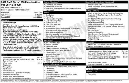 2022 GMC Sierra 1500 Elevation