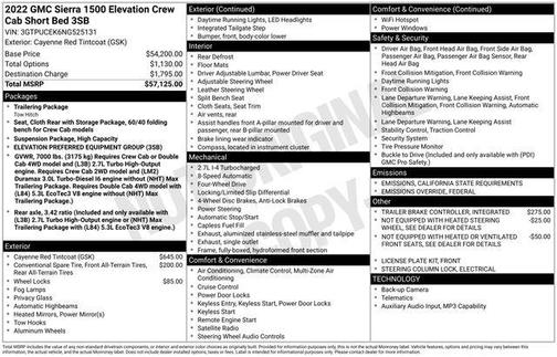 2022 GMC Sierra 1500 Elevation