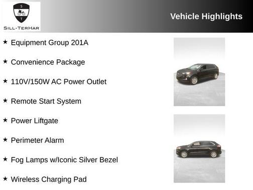 Agate Black Metallic 2023 Ford Edge SEL