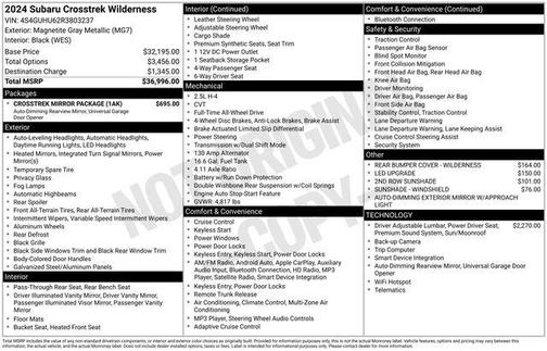 2024 Subaru Crosstrek Wilderness