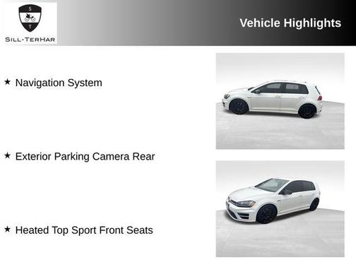 Oryx White Pearl Effect 2016 Volkswagen Golf R 4-Door