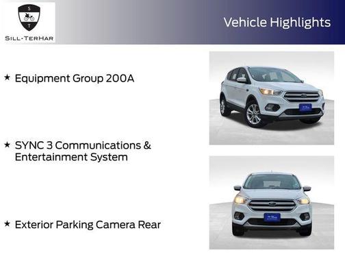 Oxford White 2019 Ford Escape SE