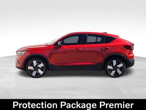 Fusion Red Metallic 2023 Volvo C40 Recharge Pure Electric Twin Plus