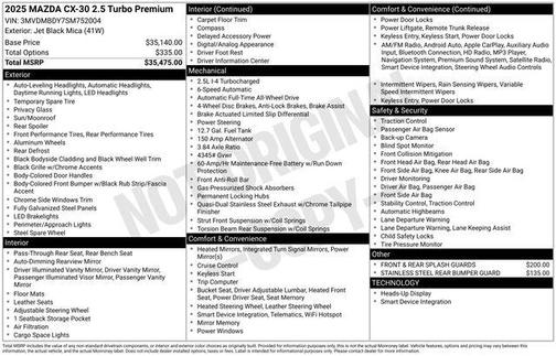 2025 Mazda CX-30 2.5 Turbo Premium Package