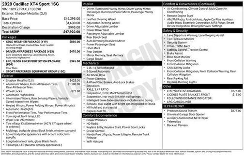 2020 Cadillac XT4 Sport