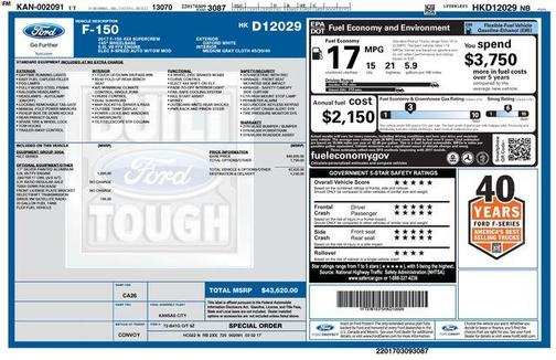 Oxford White 2017 Ford F-150 XLT