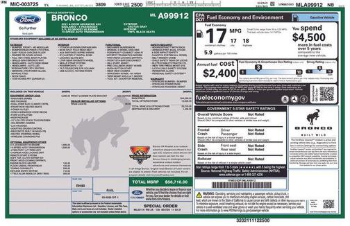 2021 Ford Bronco Badlands