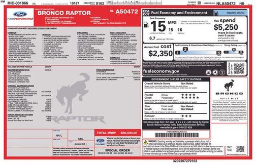 2022 Ford Bronco Raptor