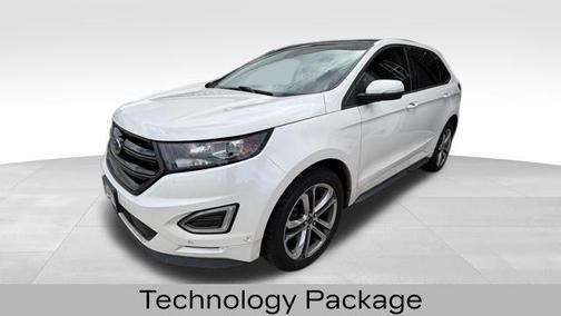 White Platinum Clearcoat Metallic 2016 Ford Edge Sport