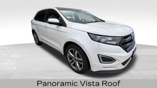 White Platinum Clearcoat Metallic 2016 Ford Edge Sport