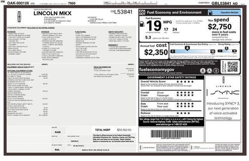 2016 Lincoln MKX Select