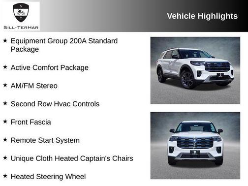 Star White 2026 Ford Explorer Active