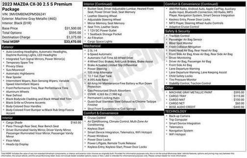 2023 Mazda CX-30 Premium Package