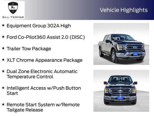 Blue Metallic 2022 Ford F-150 XLT