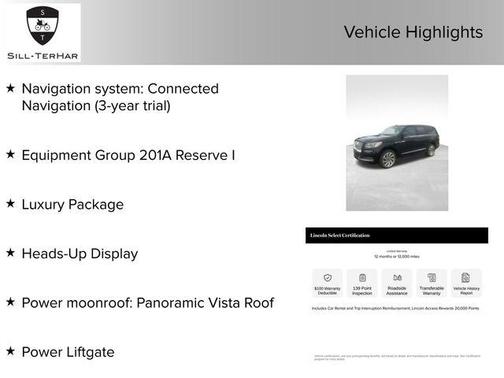 Infinite Black Metallic 2023 Lincoln Navigator Reserve