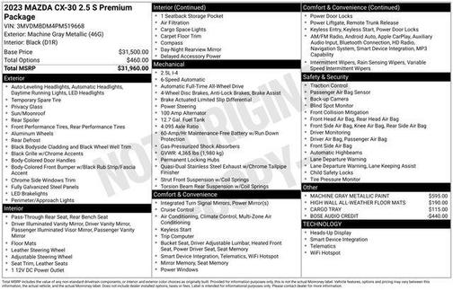 2023 Mazda CX-30 Premium Package