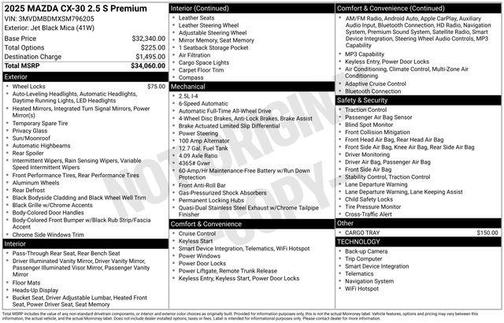 2025 Mazda CX-30 Premium Package