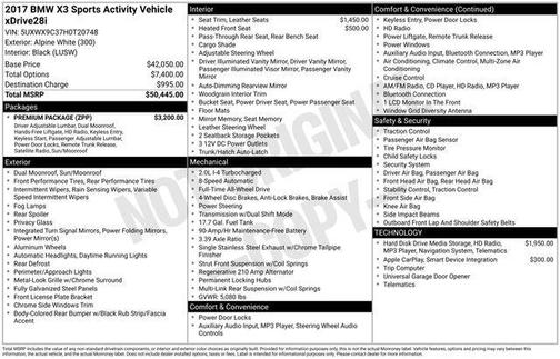 2017 BMW X3 xDrive28i