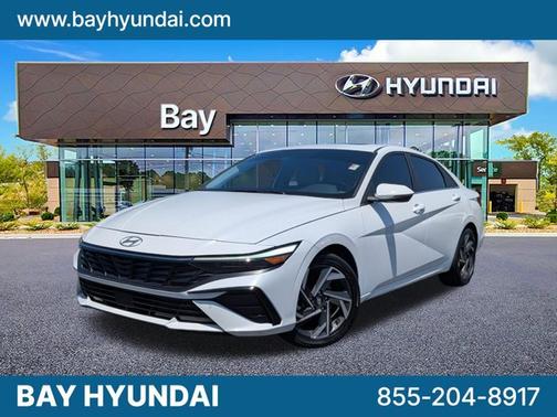 White 2024 Hyundai ELANTRA HEV Limited Sedan