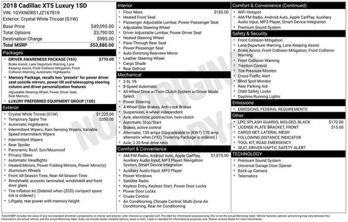 2018 Cadillac XT5 Luxury