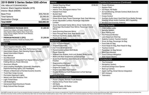 2019 BMW 530 i xDrive
