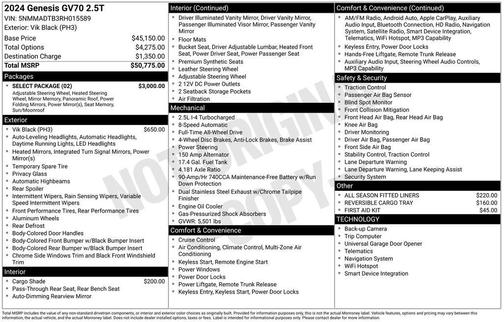 2024 Genesis GV70 2.5T