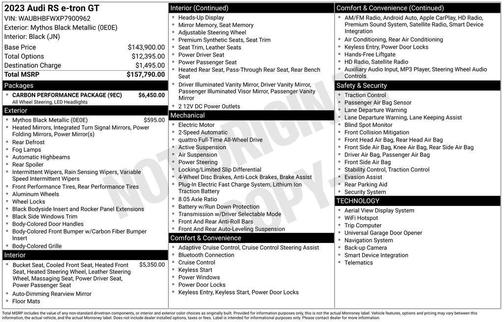 2023 Audi RS e-tron GT Base