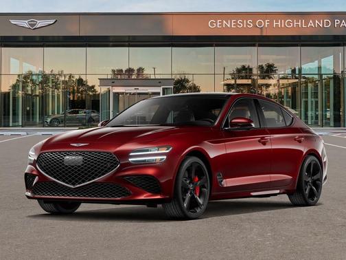 Red 2026 Genesis G70 3.3T Sport Prestige