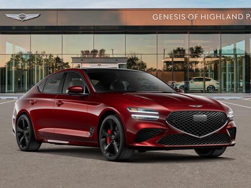 Red 2026 Genesis G70 3.3T Sport Prestige