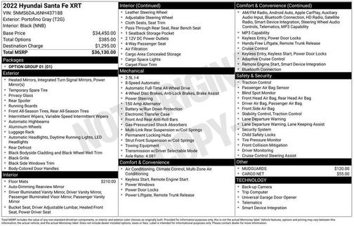 2022 Hyundai SANTA FE XRT