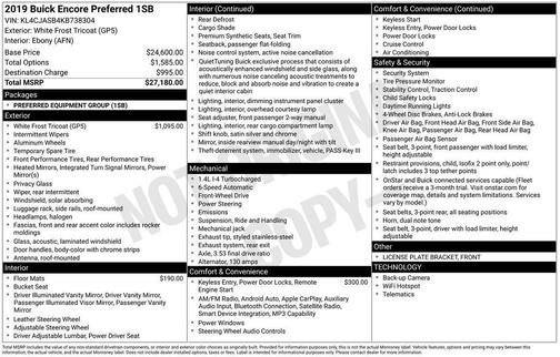 2019 Buick Encore Preferred