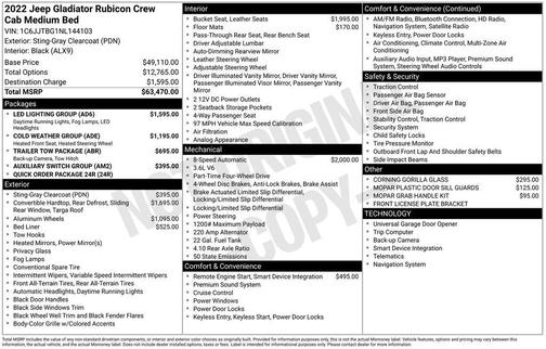 2022 Jeep Gladiator Rubicon