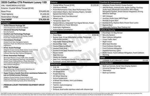 2020 Cadillac CT6 Luxury