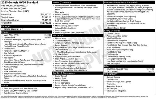 2025 Genesis GV60 