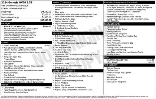 2024 Genesis GV70 2.5T