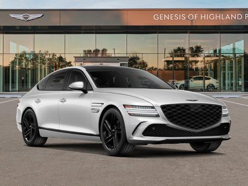 White 2026 Genesis G80 3.5T Prestige Black