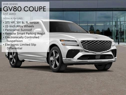 White 2026 Genesis GV80 Coupe 3.5T
