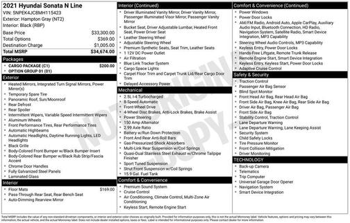 2021 Hyundai SONATA N Line