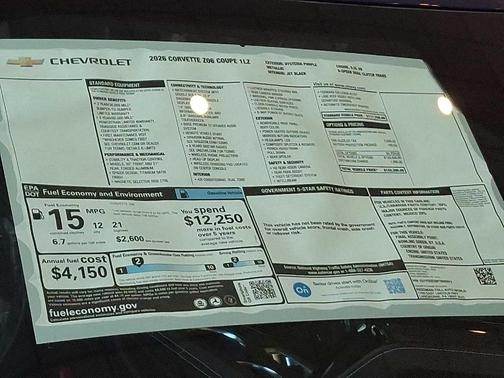 2026 Chevrolet Corvette Z06