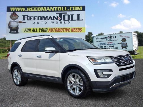 White Platinum Metallic Tri-Coat 2016 Ford Explorer Limited