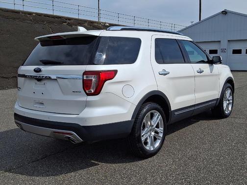 White Platinum Metallic Tri-Coat 2016 Ford Explorer Limited