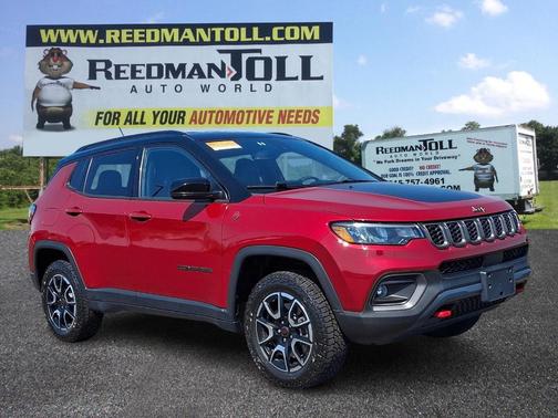 Red 2025 Jeep Compass Trailhawk