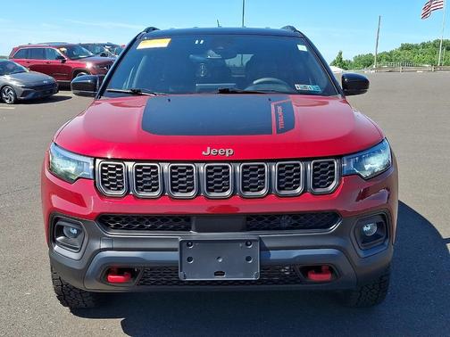 Red 2025 Jeep Compass Trailhawk