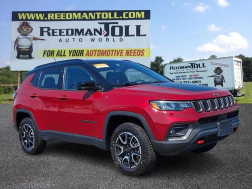 Red 2025 Jeep Compass Trailhawk