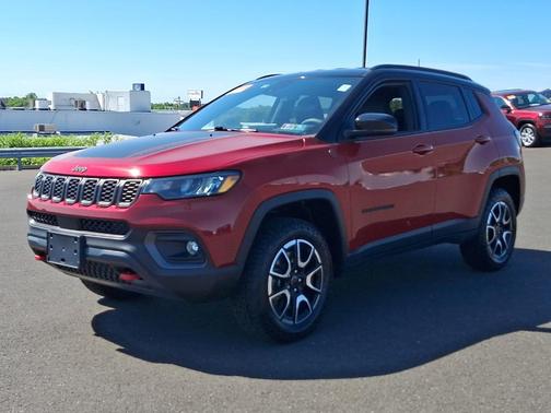 Red 2025 Jeep Compass Trailhawk